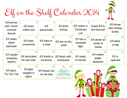 Elf on the Shelf Calendar - 2014