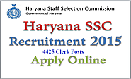 Apply Online for HSSC 2015, 4425 Clerk Posts