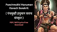 Panchmukhi Hanuman Kavach PDF in Sanskrit | पंचमुखी हनुमान कवच संस्कृत, PDF, Lyrics, Free Download