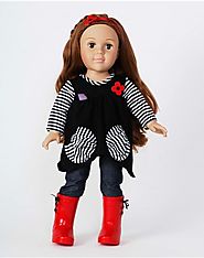 "Hanging Out" Dollie - 18 inch Play Doll (Light/Auburn)
