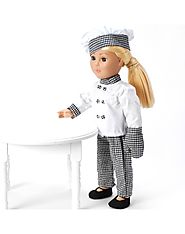 "Chef Dollie!" Doll Clothes Outfit Set for 18-Inch Play Doll