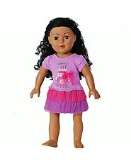 "Make a Wish" Tutu Birthday Dress Doll Clothes Outfit for 18 inch Play Doll