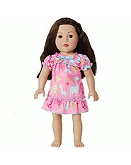 "Dreamy Giraffe" Nightgown Doll Clothes Outfit for 18 inch Play Doll
