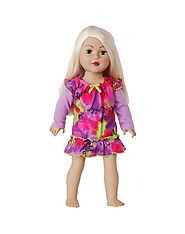 "Flower Power" Nightgown Doll Clothes Outfit for 18 inch Play Doll