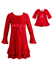 Radiant Red - Girls Fashion Dress | Matching Outfit for Dolls