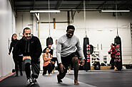 Warming up for kickboxing classes. Photo credit to: Evolution MMA Chicago