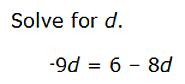 Solve equations with variables on both sides