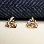 pair of Ear Studs in 18K Gold