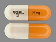 Adderall XR 25 mg: White & Orange Oblong Capsule