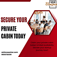 What makes private cabins in coworking spaces ideal for startup growth?