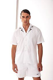 Blanc Set | Stylish Short Sleeve Shirts at KKoncept