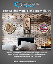 Best-Selling Metal Signs and Wall Art | Chrome Domz