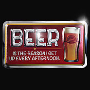 Beer Is The Reason Metal Sign - Colorful & Humorous Décor
