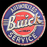 Buick Authorized Service Metal Sign - 22 Inch Stainless Steel