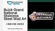 Chrome Domz: Buick Grand National Stainless Steel Wall Art