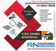 Strut Channel Accessories manufacturers exporters in India Ludhiana https://www.rnfastenersandfittings.com +91-985571...