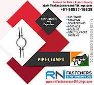 Pipe Clamps manufacturers exporters in India Ludhiana https://www.rnfastenersandfittings.com +91-9855716638