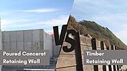 Poured Concrete vs. Timber Retaining Walls