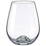 Rona Slovakia - Lead Free Crystal Stemmless Wine Glass, Set of 4