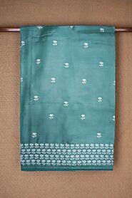 Floral Embroidered Tussar Silk Sarees - Sundari Silks