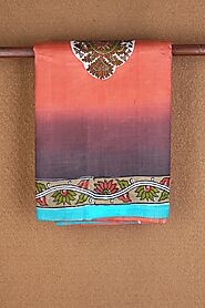 Pastel Colour Printed Silk Sarees - Sundari Silks