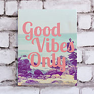 Good Vibes Only Wall Canvas