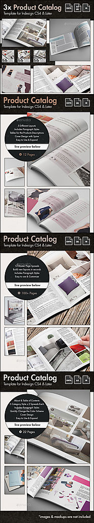 Product Catalog Template Bundle - US Letter and A5