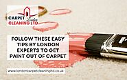 Follow These Easy Tips By London Experts to Get Paint Out of Carpet