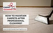 How To Maintain Carpets After Professional Cleaning?