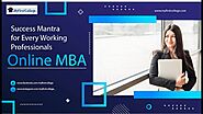 Success Mantra for Every Working Professionals Online MBA | #MBA #MBAadmission #OnlineMBA