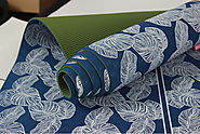 Leaf double layer tpe yoga mat custom print wholesale