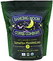 Dancing Moon Sumatra Mandheling Whole Bean Organic Fair Trade Antioxidant Coffee, 2 lbs.