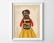 Book lover art