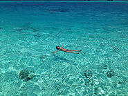 ‘The clearest water in the world’ shade of blue.