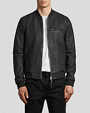 Checkout For Denzel Black Bomber Leather Jacket by NYC Leather Jackets