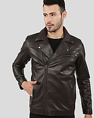 Checkout For Vermont Brown Motorcycle Leather Jacket by NYC Leather Jackets