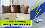 Common Upholstery Cleaning Mistakes To Avoid