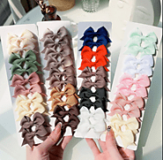 Adorable Bowknot Hair Clips for Baby Girls - Only at 10DollarsDeal