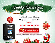 Holiday Season Effects - Enable magento snow fall, santa, decorative lights. magento Christmas extension, New year ex...