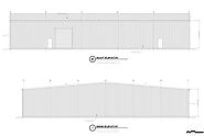 Right Elevation and Rear Elevation of commercial drafting project