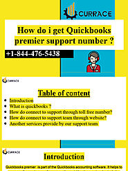 How Do i Get Quickbooks Premier Support Number 8444765438 ? | PDF | Quick Books | Business