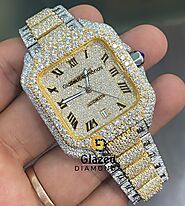 VVS Moissanite Watches | Passes Diamond Tester - GlazedDiamonds – Glazed Diamonds