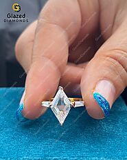iframely: Cathedral Set Three Stone Ring, 3.00 CT Lozenge Cut Colorless Moissanite Wedding Ring, Kite Cut Moissanite ...