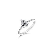 Drop Ring 1 Carat Diamond by Jolan Jewelry