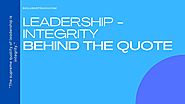 “The supreme quality of leadership is integrity.” Lessons For School Leaders - Special Education and Inclusive Learning