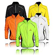 WOLFBIKE Cycling Jacket Jersey Sportswear Long Sleeve Wind Coat, Color: Yellow, Size: XXXL