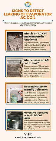 Signs To Detect Leaking Of Evaporator AC Coil