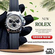 Rolex Cosmograph Daytona grey Dial rubber strap slim super clone watch