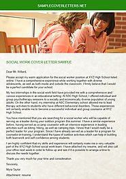 Social Work Cover Letter Sample