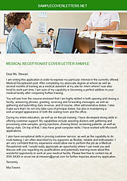 Medical Receptionist Cover Letter Sample